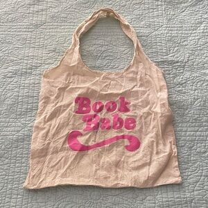 Pink 'Book Babe' Tote Bag
